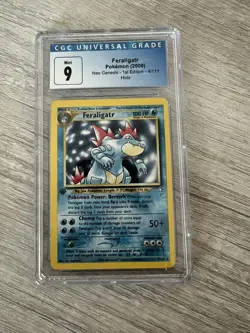 Pokemon 2000 Neo Genesis Feraligatr 1st Edition Holo CGC 9 - Image 1