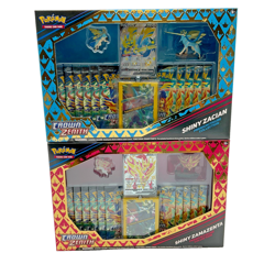 Pokemon TCG Crown Zenith Shiny Zacian/Zamazenta Premium Figure Boxes - Image 1