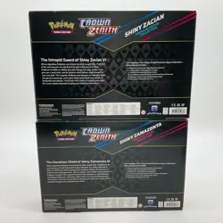 Pokemon TCG Crown Zenith Shiny Zacian/Zamazenta Premium Figure Boxes - Image 2