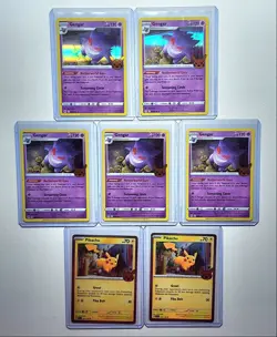 [7] PIKACHU GENGAR 2024 POKEMON TRICK OR TRADE PALDEAN FATES 066/196 Q4320 - Image 1