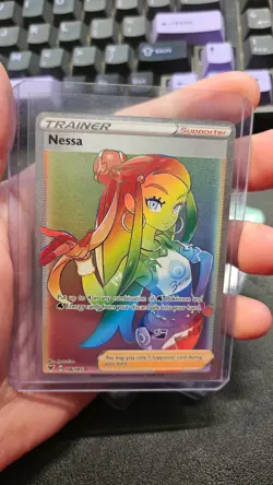 Pokemon Nessa (Secret) Vivid Voltage Secret Rare 196/185 - Image 1