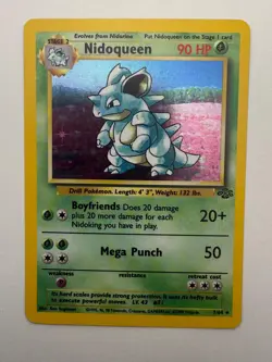 Nidoqueen 7/64 Jungle Pokemon Unlimited Holo Near Mint - Image 1