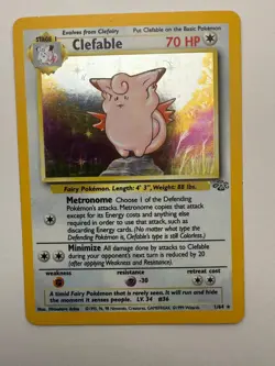Clefable 1/64 Jungle Pokemon Unlimited Holo Near Mint - Image 1