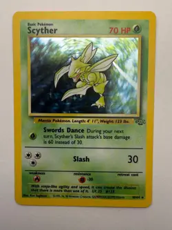 Scyther 10/64 Jungle Pokemon Unlimited Holo Near Mint - Image 1