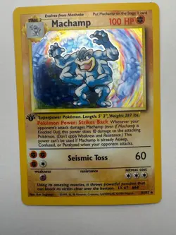 Machamp 8/102 Holo Holo Rare Deck Exclusives Pokemon Near Mint - Image 1