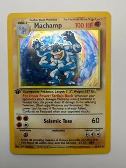 Machamp 8/102 Holo Rare Deck Exclusives Pokemon Near Mint - Image 1