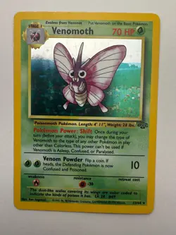 Venomoth 13/64 Jungle Pokemon Unlimited Holo Near Mint - Image 1