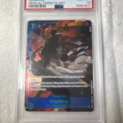 Bandai One Piece Sogeking OP03-122 Pillars of Strength Foil Secret Rare PSA 10 - Image 2