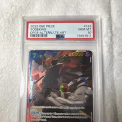 Bandai One Piece Sogeking OP03-122 Pillars of Strength Foil Secret Rare PSA 10 - Image 3