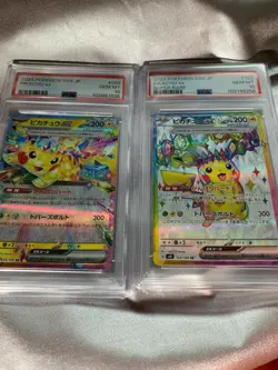 PSA10 Pokemon Card Pikachu ex & Pikachu ex SR Japanese - Image 1