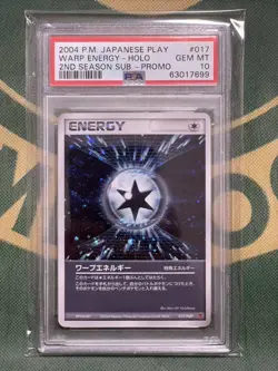 PSA10 Pokemon Card Warp Energy Holo Promo 2002 Japanese - Image 1