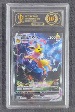 APH Black 10 2024 Pokemon TCG S-Chinese CSHC Jolteon VMAX 009/009 Full Art Holo - Image 1
