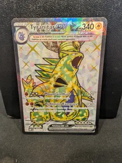 Tyranitar ex - Ultra Rare SV03: Obsidian Flames 211/197 NM Pokemon TCG - Image 1