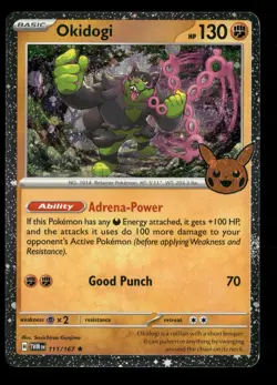 Okidogi (Cosmos Holo) Trick or Trade BOOster 2024 111/167 Pokemon NM Gunjima - Image 1