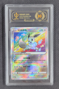 APH Black 10 2024 Pokemon TCG S-Chinese Radiant Eevee #CS5aC 092/127 K Exclusive - Image 1