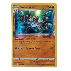 Barbaracle 107/196 Holo Rare Lost Origin Pokemon NM - Image 1