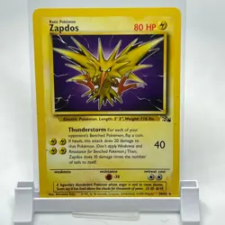 Pokemon TCG - Zapdos 30/62 Fossil Regular - MP - Image 1