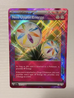 Pokemon TCG Neo Upper Energy 162/162 SV05 Temporal Forces ACE SPEC Rare Holo - Image 1