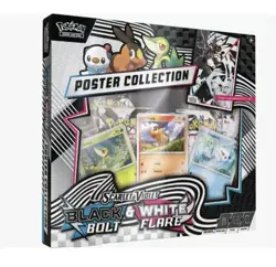 Pokemon TCG SV10.5 Black Bolt & White Flare Unova Poster Collection Box Sealed - Image 1