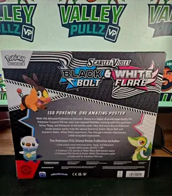 Pokemon TCG SV10.5 Black Bolt & White Flare Unova Poster Collection Box Sealed - Image 3