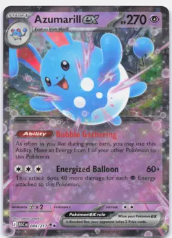 Azumarill ex 084/217 Double Rare ME: Ascended Heroes Pokemon Near Mint - Image 1