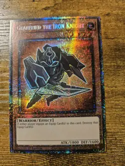 Yu-Gi-Oh Gearfried the Iron Knight Starlight Rare 1st Edition BLMM-EN004 - Image 1