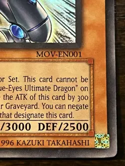 Yugioh Blue-Eyes Shining Dragon Limited Edition Super Rare MOV-EN001 - Image 5