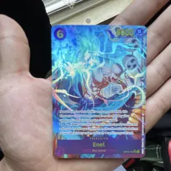 One Piece CCG Enel OP15-118 Holo Character Card 8000 Power Standard Card Stock - Image 1