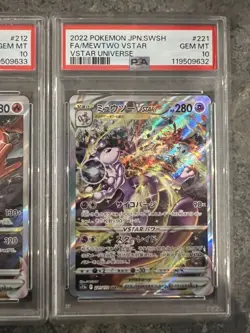 PSA10 Pokemon Card Charizard VSTAR SAR & Mewtwo VSTAR SAR Set s12a - Image 4