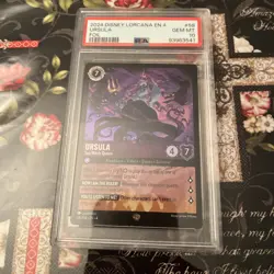 2024 Disney Lorcana EN 4 Ursula Sea Witch Queen Foil Legendary 58/204 PSA 10 - Image 1