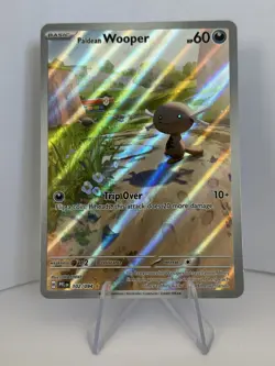Pokemon Paldean Wooper Holo Rare Card 102/094 60 HP PFLN English 2025 - Image 1
