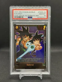 PSA 10 Kakarot FRS05-03 Visual Alternate Art 2025 Dragon Ball Fusion World Card - Image 1
