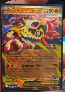 Mega Hawlucha ex 116/217 Holo NM Pokemon Card ME Ascended Heroes - Image 1