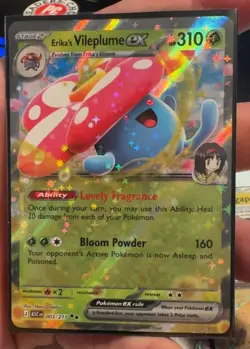 Erika's Vileplume ex 003/217 Holo NM Pokemon Card ME Ascended Heroes - Image 1