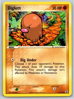 Diglett - EX FireRed LeafGreen 61/112 Pokemon 151 Card NM - Image 1