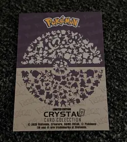 Ditto #132 - Crystal Holo Box Hit - Crystal Dark Black - Pokemon Card RARE NM - Image 3