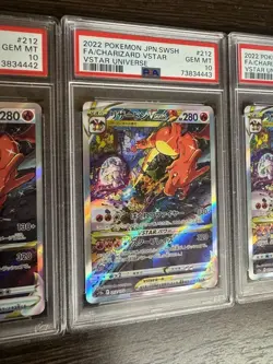 PSA10 Charizard VSTAR SAR 3-Card Sequential Set VSTAR Universe Pokemon - Image 4