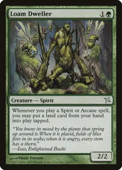 Loam Dweller 134 BOK MTG Green Spirit Creature Arcane Parente - Image 1