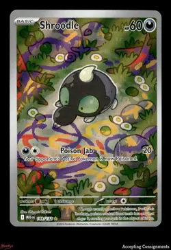 2025 Pokemon Mega Evolution #149 Shroodle IR Illustration Rare - Image 1