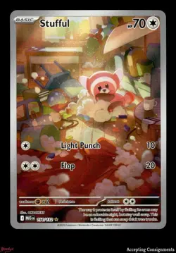 2025 Pokemon TCG Mega Evolution #154 Stufful IR Illustration Rare - Image 1