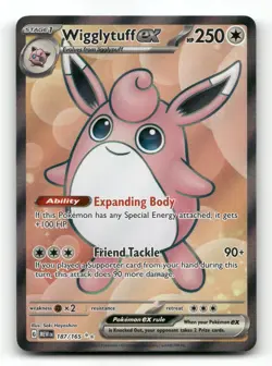 Wigglytuff ex 187/165 - 151 - Pokemon Card NM/M - Image 1