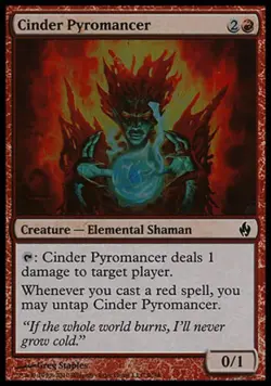 Cinder Pyromancer -Foil Light Play MTG Premium Deck Series: Fire and Lightning - Image 1