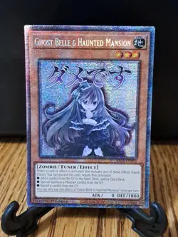 Yugioh Ghost Belle & Haunted Mansion Starlight Rare RA05-EN092 Stamped NM/LP - Image 1