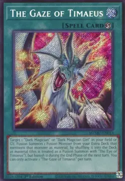 Yugioh The Gaze Of Timaeus MZMU-EN013 - Secret Rare - 1st Edition NM - Image 1