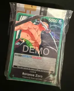 One Piece TGC Promo Demo Deck Roronoa Zoro English SEALED - Image 1