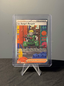Lt. Surge's Bargain Mega Evolution Special Illustration Rare 185/132 Near Mint - Image 1