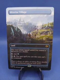 MTG Tarkir Dragonstorm BORDERLESS ALT ART R Mistrise Village #0397 - Image 1
