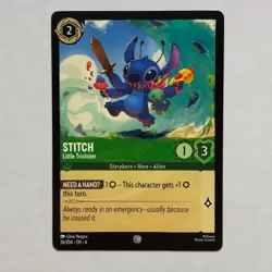 Stitch 26/204 Disney Lorcana Azurite Sea Regular Common Card NM - Image 1