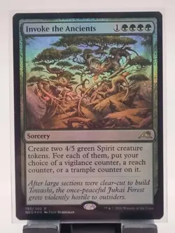 MTG NM Invoke the Ancients FOIL - NEO Kamigawa: Neon Dynasty - Image 1