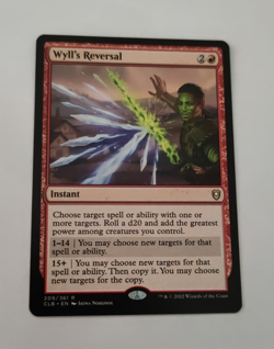 MtG Wyll's Reversal (CLB-209) Rare English MINT - Image 1